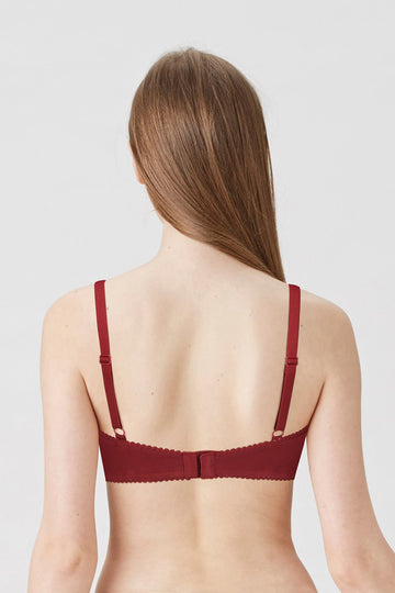 BLS - Colo Wired And Padded Cotton Bra - Hena